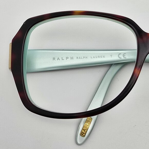 Ralph Lauren RA5138 601/13 Tortoise Gold on Tiffany Blue Sunglasses Frame 58mm - Picture 12 of 12